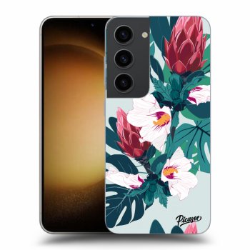 Picasee fekete szilikon tok az alábbi mobiltelefonokra Samsung Galaxy S23 5G - Rhododendron