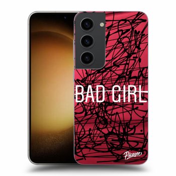 Picasee fekete szilikon tok az alábbi mobiltelefonokra Samsung Galaxy S23 5G - Bad girl