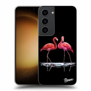 Szilikon tok erre a típusra Samsung Galaxy S23 5G - Flamingos couple