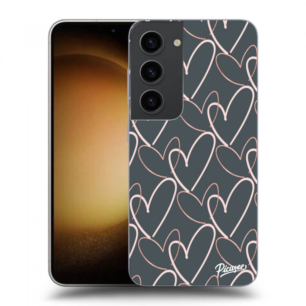 Picasee átlátszó szilikon tok az alábbi mobiltelefonokra Samsung Galaxy S23 5G - Lots of love