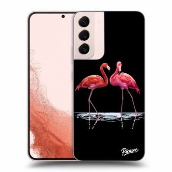 Szilikon tok erre a típusra Samsung Galaxy S23+ 5G - Flamingos couple