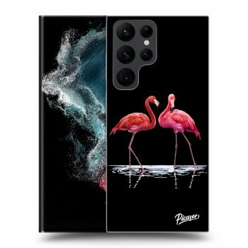 Picasee ULTIMATE CASE PowerShare Samsung Galaxy S23 Ultra 5G - készülékre - Flamingos couple