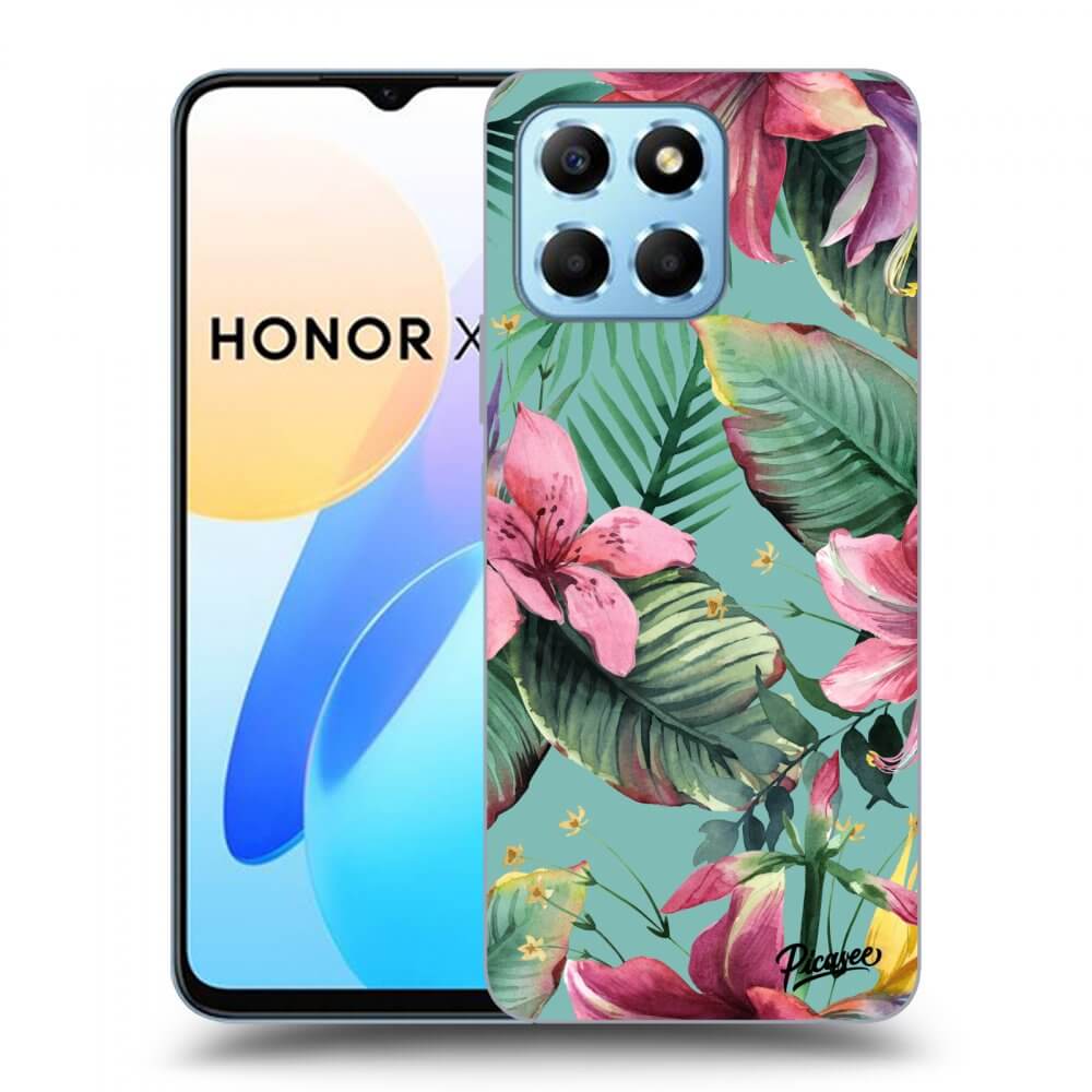 Picasee fekete szilikon tok az alábbi mobiltelefonokra Honor X8 5G - Hawaii