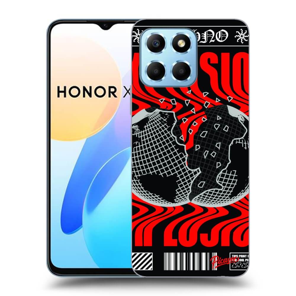 Picasee fekete szilikon tok az alábbi mobiltelefonokra Honor X8 5G - EXPLOSION
