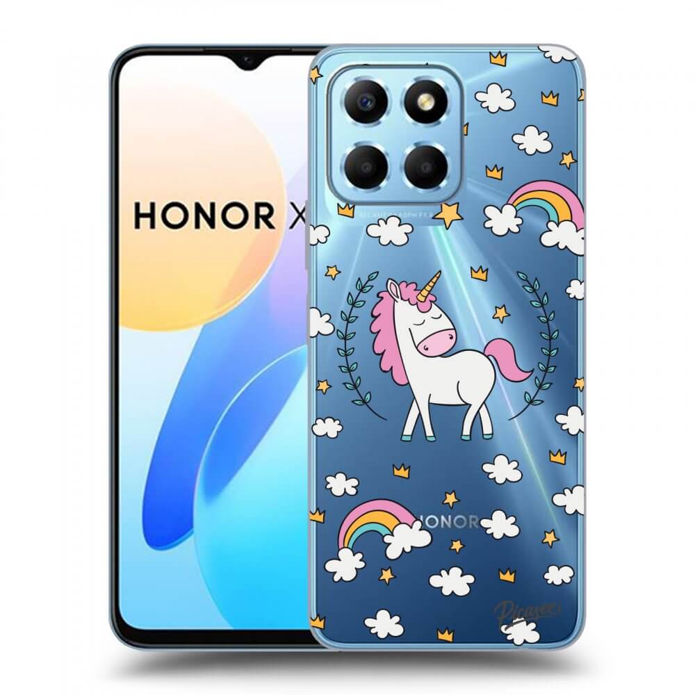 Picasee átlátszó szilikon tok az alábbi mobiltelefonokra Honor X8 5G - Unicorn star heaven