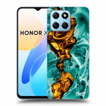 Picasee átlátszó szilikon tok az alábbi mobiltelefonokra Honor X8 5G - Goldsky