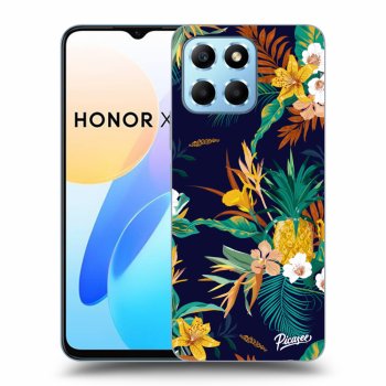Picasee fekete szilikon tok az alábbi mobiltelefonokra Honor X8 5G - Pineapple Color