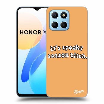 Picasee fekete szilikon tok az alábbi mobiltelefonokra Honor X8 5G - Spooky season
