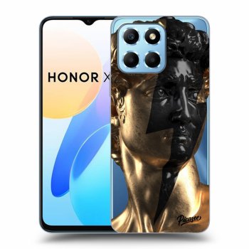 Picasee átlátszó szilikon tok az alábbi mobiltelefonokra Honor X8 5G - Wildfire - Gold