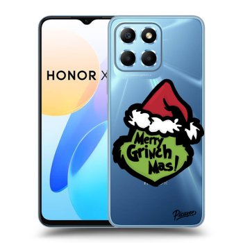 Picasee átlátszó szilikon tok az alábbi mobiltelefonokra Honor X8 5G - Grinch 2