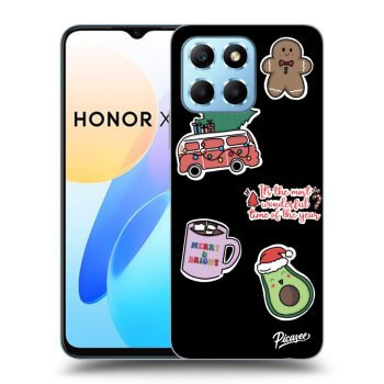 Szilikon tok erre a típusra Honor X8 5G - Christmas Stickers