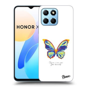 Picasee átlátszó szilikon tok az alábbi mobiltelefonokra Honor X8 5G - Diamanty White