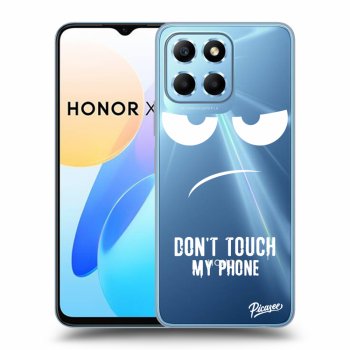 Picasee átlátszó szilikon tok az alábbi mobiltelefonokra Honor X8 5G - Don't Touch My Phone