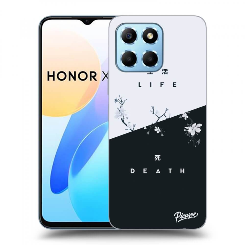 Picasee átlátszó szilikon tok az alábbi mobiltelefonokra Honor X8 5G - Life - Death