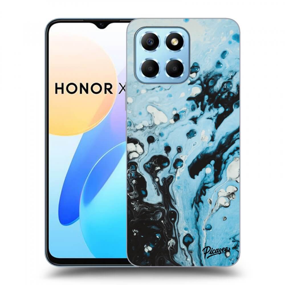 Picasee fekete szilikon tok az alábbi mobiltelefonokra Honor X8 5G - Organic blue