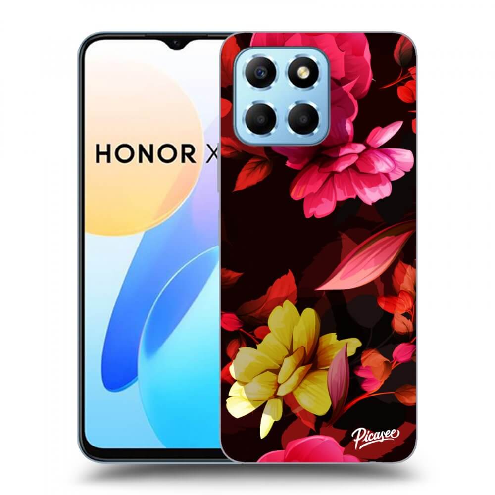Picasee átlátszó szilikon tok az alábbi mobiltelefonokra Honor X6 - Dark Peonny