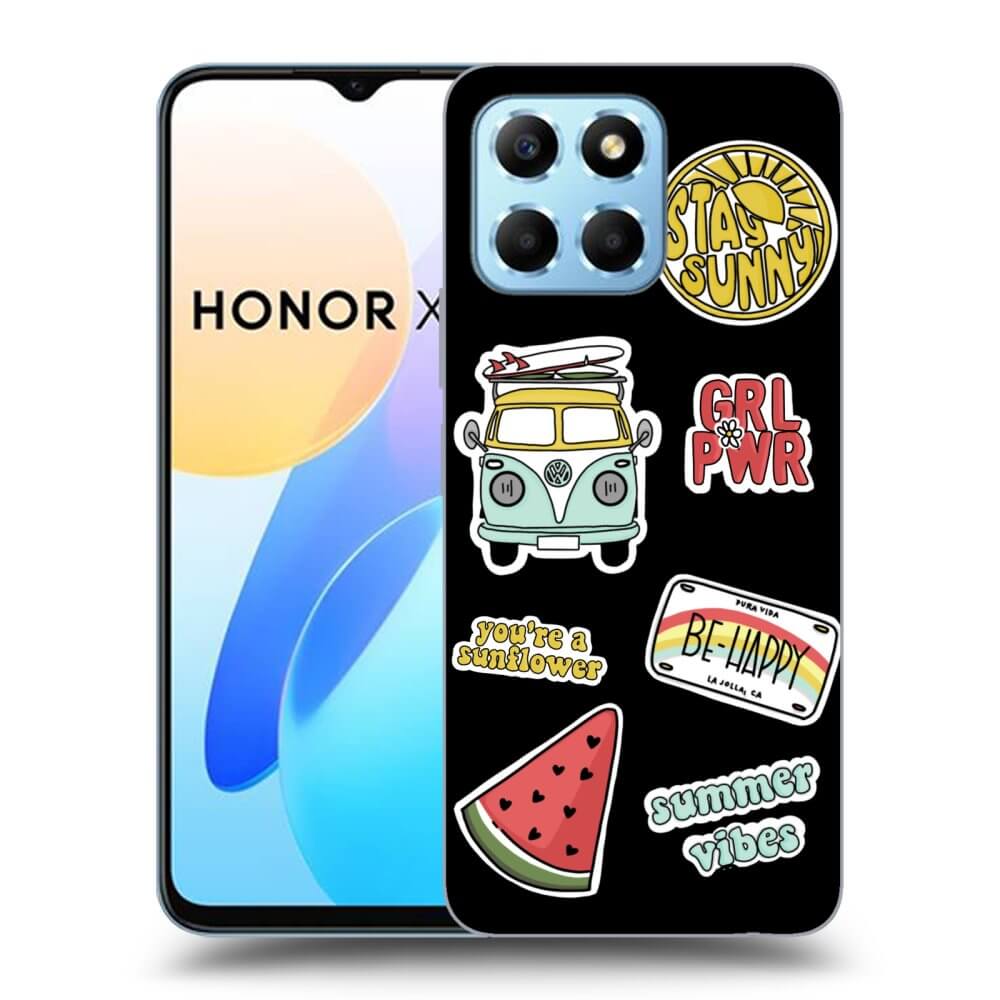 Picasee fekete szilikon tok az alábbi mobiltelefonokra Honor X6 - Summer