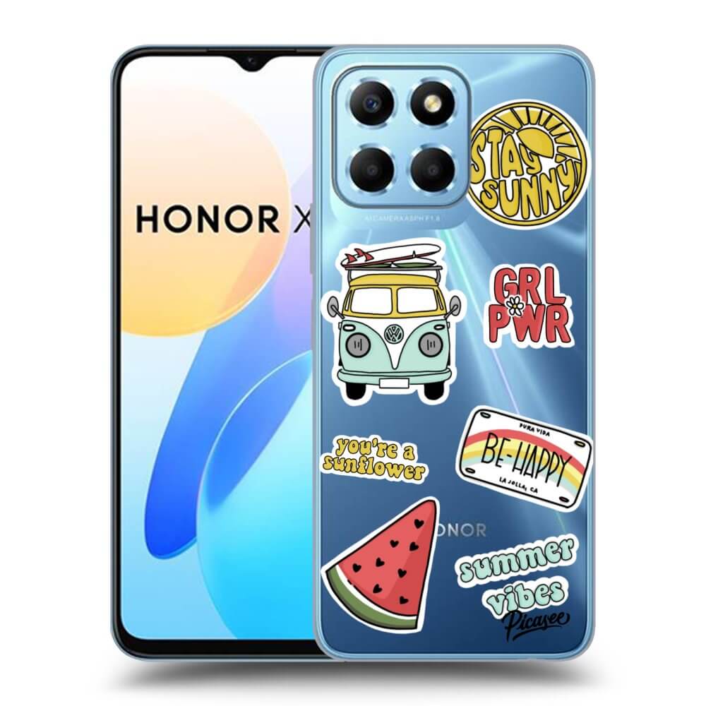 Picasee átlátszó szilikon tok az alábbi mobiltelefonokra Honor X6 - Summer