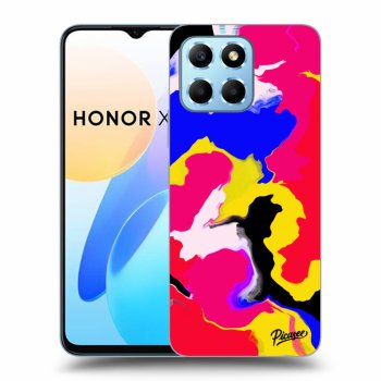 Picasee fekete szilikon tok az alábbi mobiltelefonokra Honor X6 - Watercolor