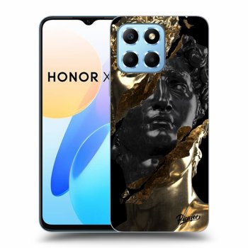 Picasee fekete szilikon tok az alábbi mobiltelefonokra Honor X6 - Gold - Black