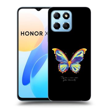 Picasee átlátszó szilikon tok az alábbi mobiltelefonokra Honor X6 - Diamanty Black