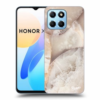 Picasee fekete szilikon tok az alábbi mobiltelefonokra Honor X6 - Cream marble