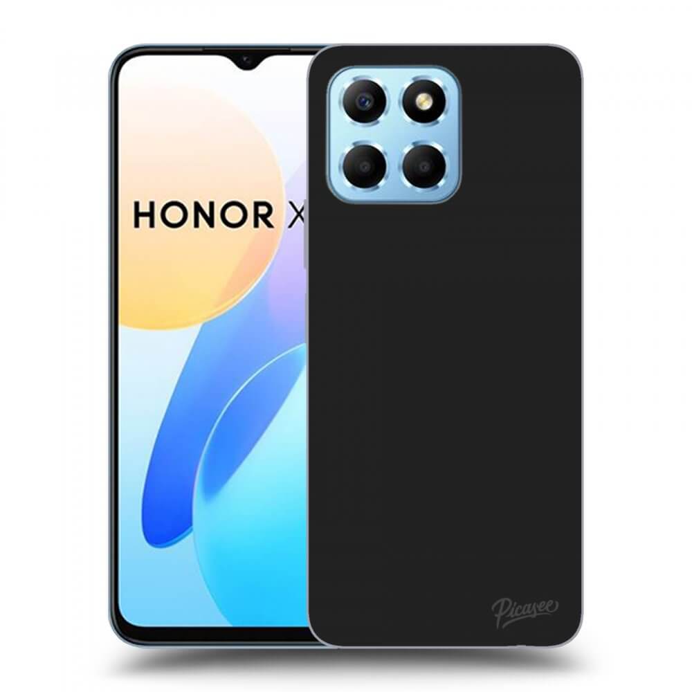 Picasee fekete szilikon tok az alábbi mobiltelefonokra Honor X6 - Clear