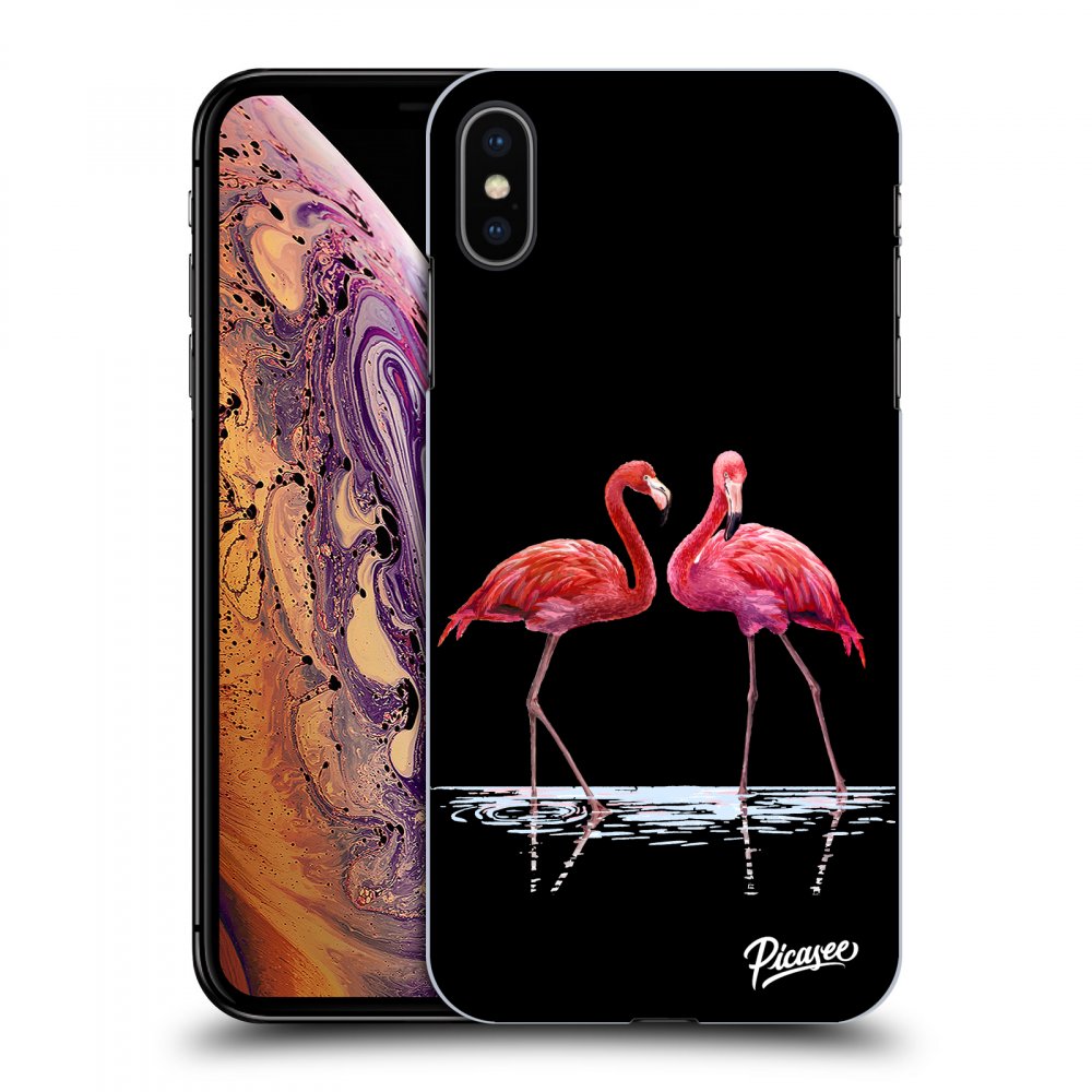 Picasee ULTIMATE CASE Apple iPhone XS Max - készülékre - Flamingos couple
