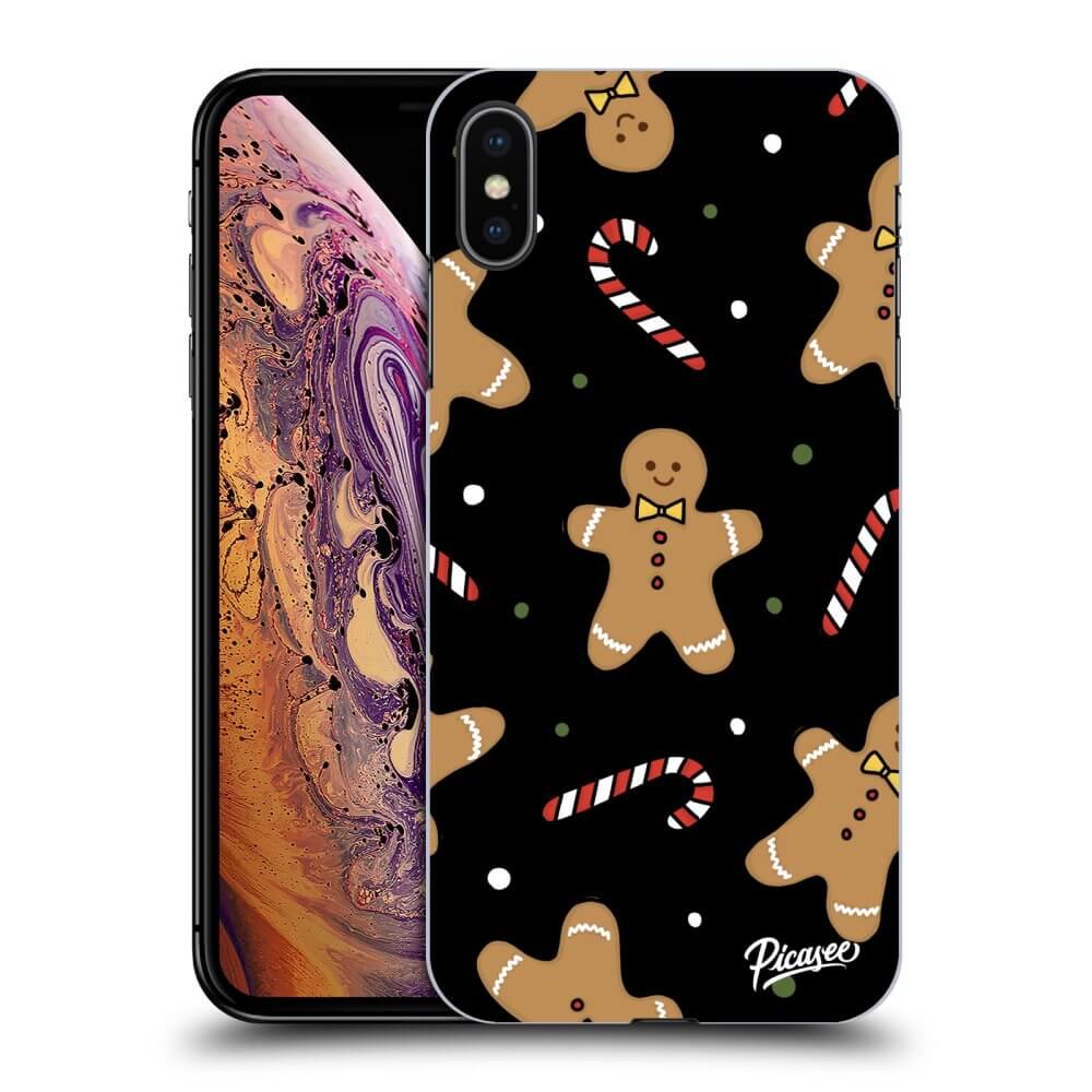 Picasee fekete szilikon tok az alábbi mobiltelefonokra Apple iPhone XS Max - Gingerbread