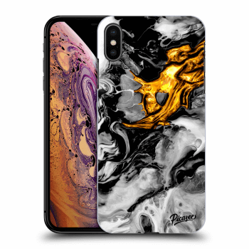 Szilikon tok erre a típusra Apple iPhone XS Max - Black Gold 2