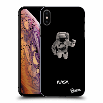Picasee fekete szilikon tok az alábbi mobiltelefonokra Apple iPhone XS Max - Astronaut Minimal