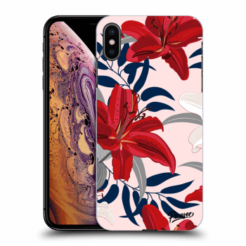 Szilikon tok erre a típusra Apple iPhone XS Max - Red Lily