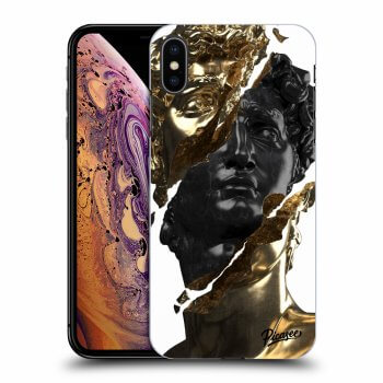 Szilikon tok erre a típusra Apple iPhone XS Max - Gold - Black