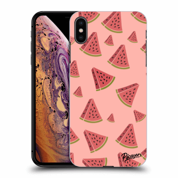 Picasee fekete szilikon tok az alábbi mobiltelefonokra Apple iPhone XS Max - Watermelon