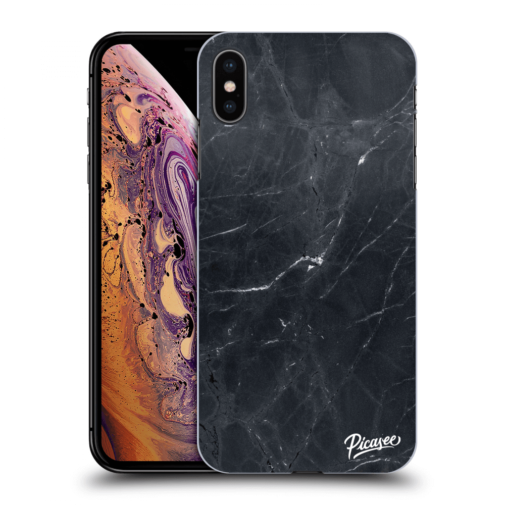 Picasee ULTIMATE CASE Apple iPhone XS Max - készülékre - Black marble