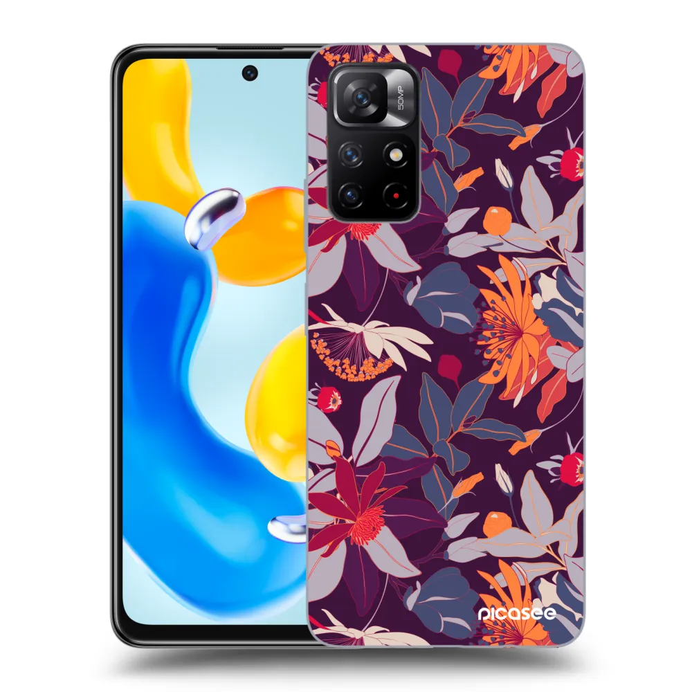 Picasee ULTIMATE CASE Xiaomi Redmi Note 11S 5G - készülékre - Purple Leaf