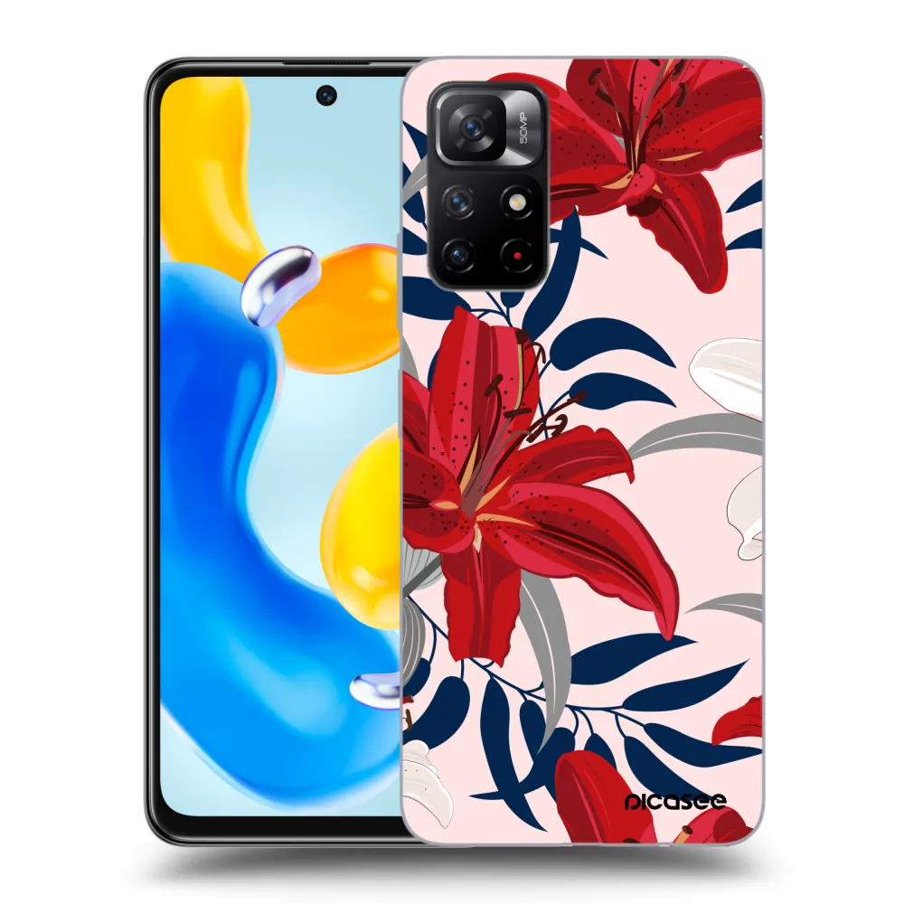 Picasee ULTIMATE CASE Xiaomi Redmi Note 11S 5G - készülékre - Red Lily