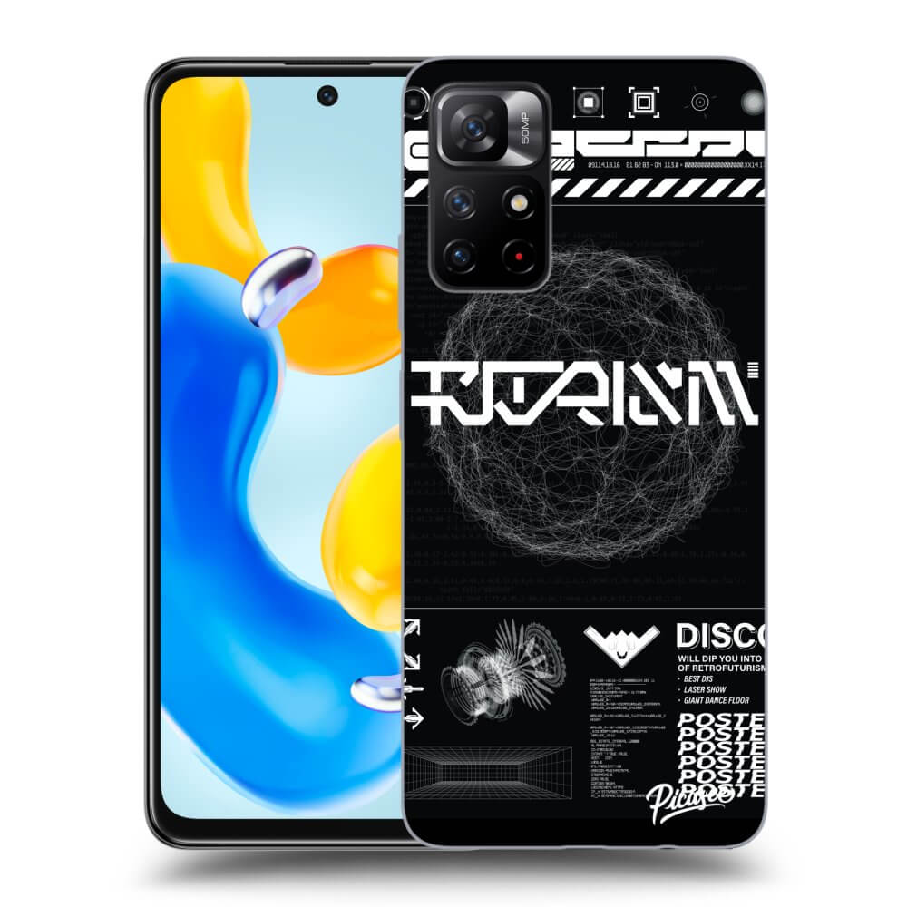 Picasee fekete szilikon tok az alábbi mobiltelefonokra Xiaomi Redmi Note 11S 5G - BLACK DISCO