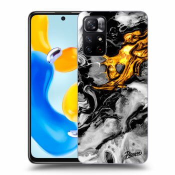 Szilikon tok erre a típusra Xiaomi Redmi Note 11S 5G - Black Gold 2