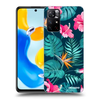 Szilikon tok erre a típusra Xiaomi Redmi Note 11S 5G - Pink Monstera
