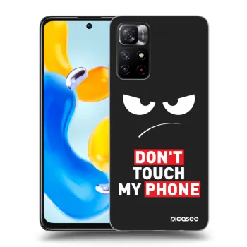 Picasee fekete szilikon tok az alábbi mobiltelefonokra Xiaomi Redmi Note 11S 5G - Angry Eyes - Transparent