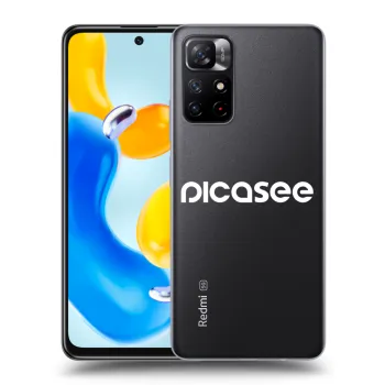 Picasee átlátszó szilikon tok az alábbi mobiltelefonokra Xiaomi Redmi Note 11S 5G - Picasee - new logo - white