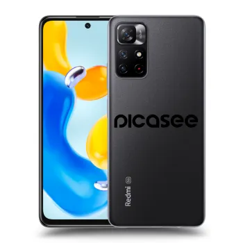 Picasee átlátszó szilikon tok az alábbi mobiltelefonokra Xiaomi Redmi Note 11S 5G - Picasee - new logo - black