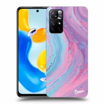 Szilikon tok erre a típusra Xiaomi Redmi Note 11S 5G - Pink liquid