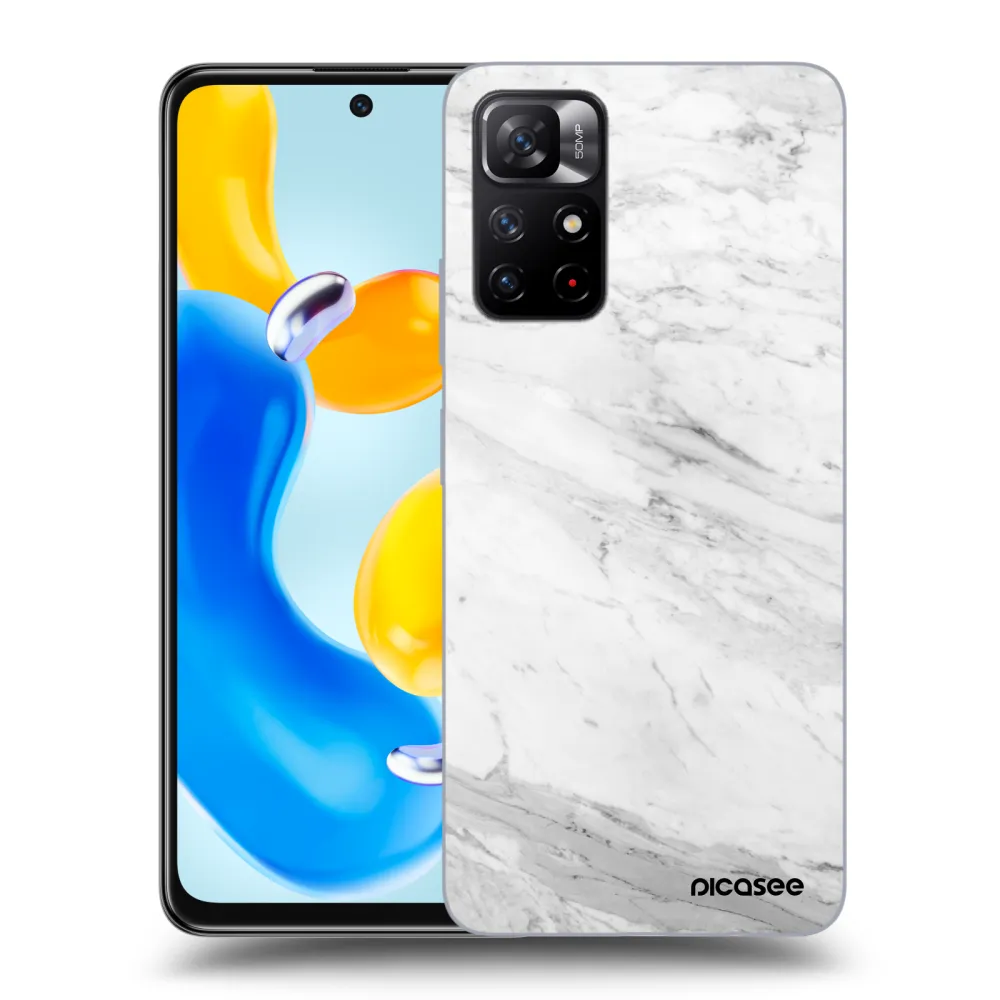 Picasee ULTIMATE CASE Xiaomi Redmi Note 11S 5G - készülékre - White marble