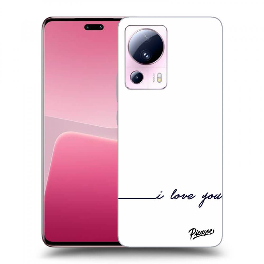 Picasee átlátszó szilikon tok az alábbi mobiltelefonokra Xiaomi 13 Lite - I love you
