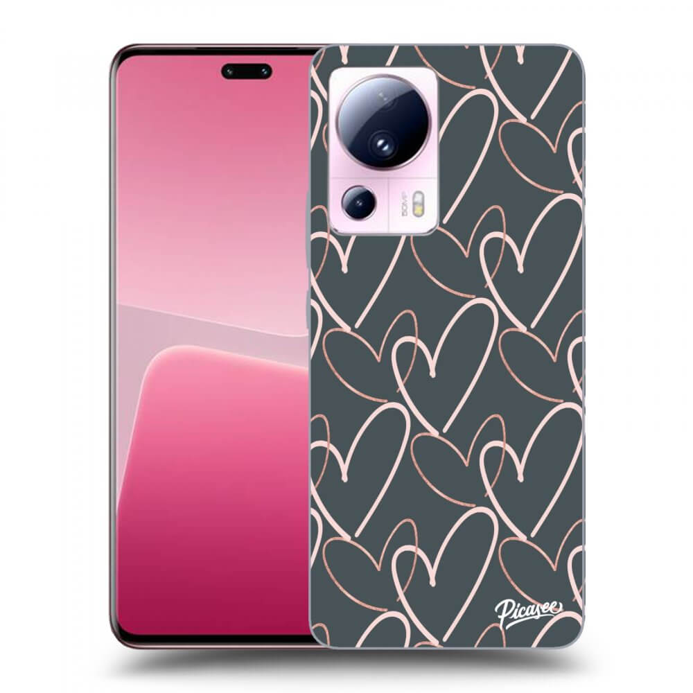 Picasee átlátszó szilikon tok az alábbi mobiltelefonokra Xiaomi 13 Lite - Lots of love