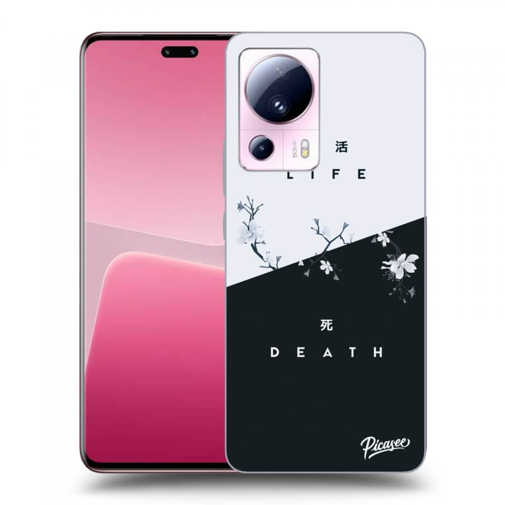 Picasee fekete szilikon tok az alábbi mobiltelefonokra Xiaomi 13 Lite - Life - Death