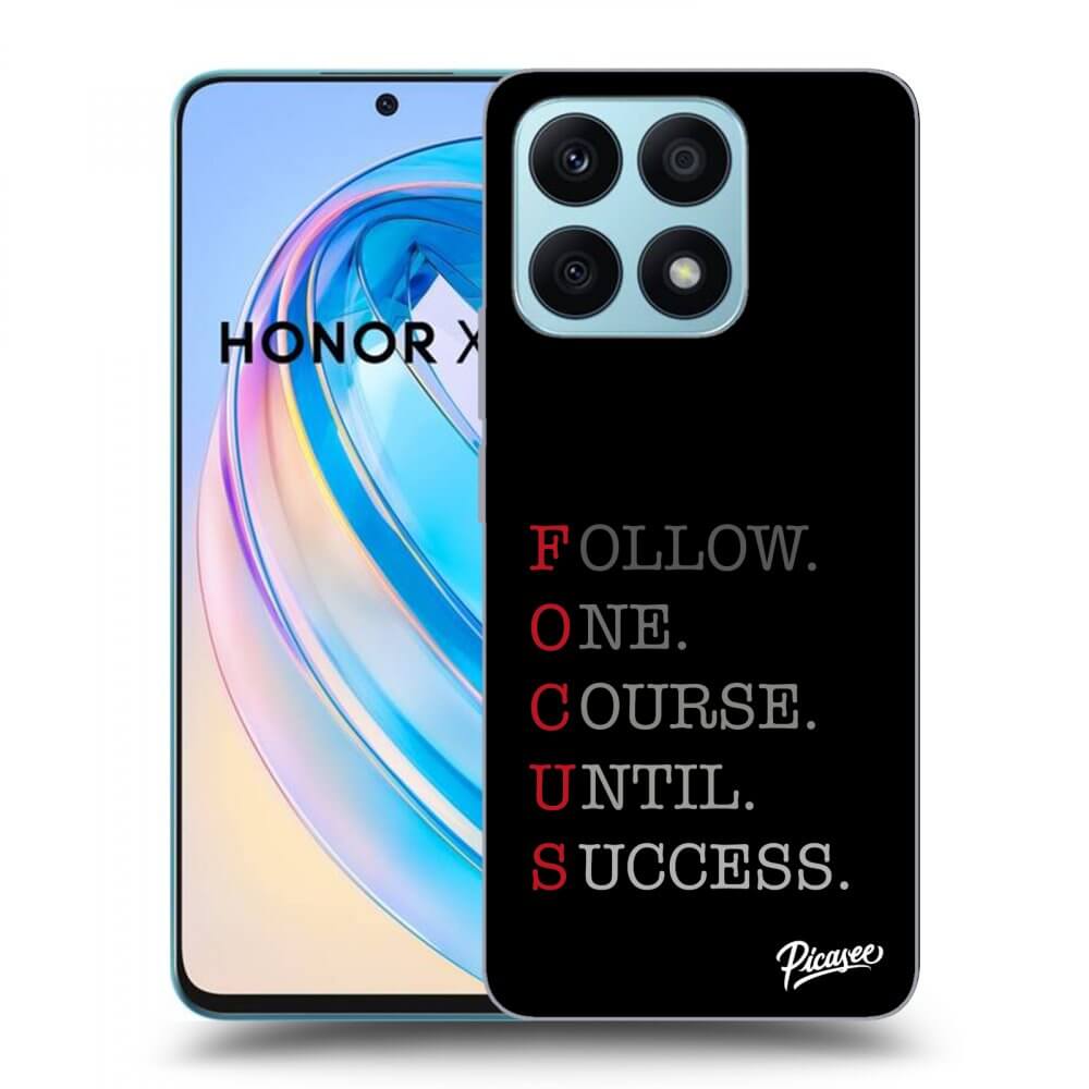 Picasee fekete szilikon tok az alábbi mobiltelefonokra Honor X8a - Focus