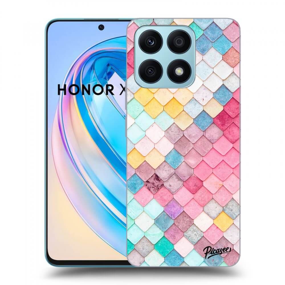 Picasee fekete szilikon tok az alábbi mobiltelefonokra Honor X8a - Colorful roof